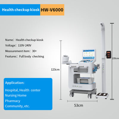21'' Touch Screen Health Check-Up Machine with 15'' LCD Display for self service physical examination