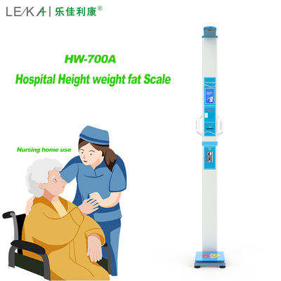 LCD Display Medical Height Measurement Foldable Body Fat Analyzer for Hospital Checkup