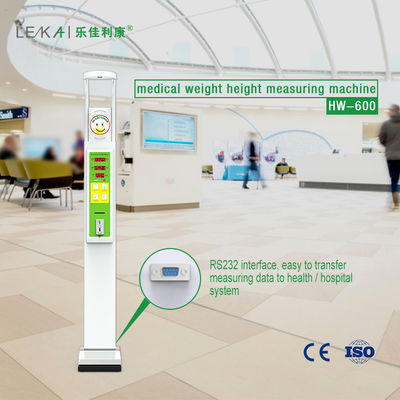 Customizable Power Supply 100-240V Coin Operated Height Measuring Scale with Base