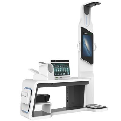 Telehealth All-in-One Body Check Station with Ultrasonic Height and Weight Scale