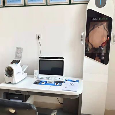 Telehealth All-in-One Body Check Station with Ultrasonic Height and Weight Scale