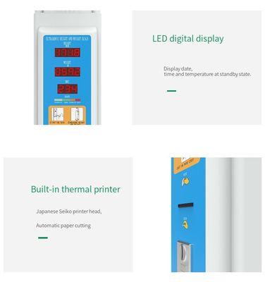 100-240V Power Supply High Accuracy BMI Height Weight Machine with LED Display Type