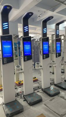19 Inch Android Health Kiosk Steel Health Center BMI Machine with Body Fat Analyzer