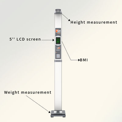 Ultrasonic BMI Standing Balance Scale with Weight Range 1-200kg and Height Measurement
