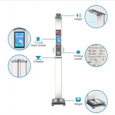 HW-700A Ultrasonic Body Fat Scale with Human Body Composition Analysis and G.W. of 30kg