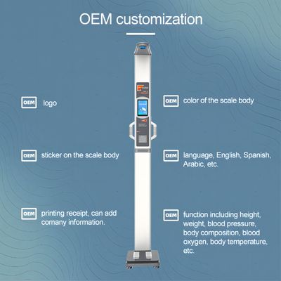 HW-700A Ultrasonic Body Fat Scale with Human Body Composition Analysis and G.W. of 30kg