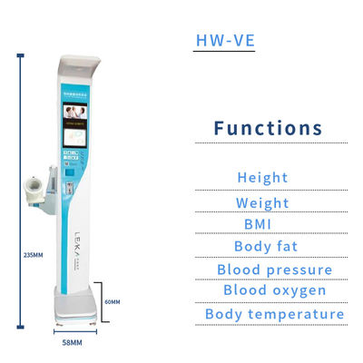 Body Height Weight BMI Scale with Ultrasonic Technology and HW-VE Composition Analysis