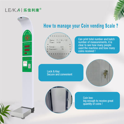 Coin-operated Folding Weight Height Human Measurement Scale with Accurate Measurement