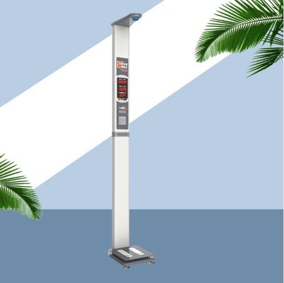 AC100-240V Power Supply Coin Operated Height Weight Machine for Hospitals Gyms Clinics