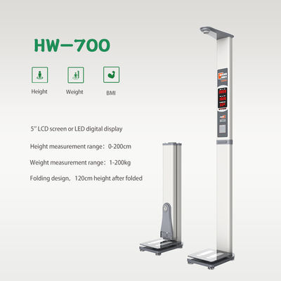 Height Range 0-200cm Ultrasonic Height and Weight Machines for Health Monitoring