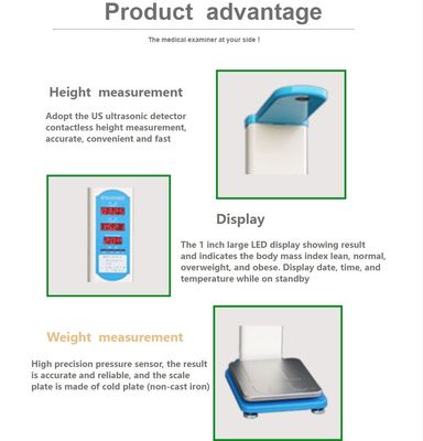 QR Code Scanner BMI Scale for Accurate Weight and Height Measurement in Hospitals