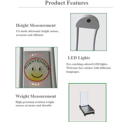 Advanced Digital BMI Scale for Accurate Body Weight Measurement Height Range 60-200cm