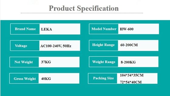 Advanced Digital BMI Scale for Accurate Body Weight Measurement Height Range 60-200cm