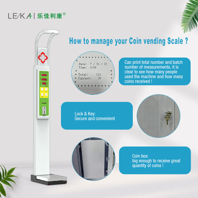 HW-600 Fully Customized Coin-Operated Body Weight and Height Scale with LED Display