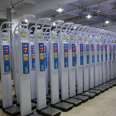 Ultrasonic Coin Operated Weight and Height Scale for Accurate Medical Measurements