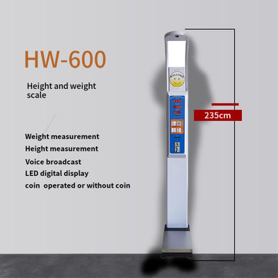 Height Weight Scale Body Mass Index Machine for Measuring Speed of 480 Times per Hour