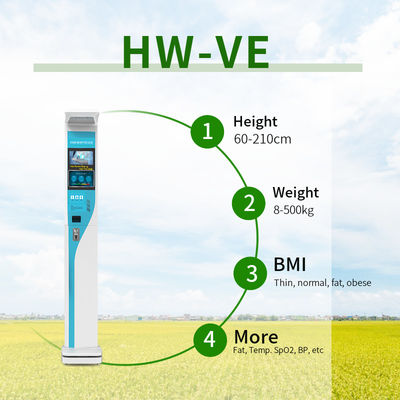 Steel Personal Weight and Height Machine Scale for Hospitals 200kg BMI Body Fat Analyzer