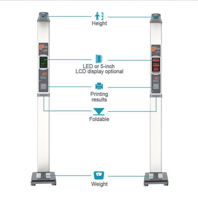 LED Display Foldable Digital Clinical Height Scale for Medical Measurement Instrument
