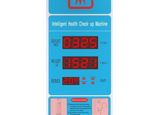 Professional Electronic Body BMI Test Machine with Printer Product Size 33*55*235cm