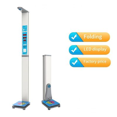 Hospital and Pharmacy Coin-Operated Human Scale with LED/LCD Display 200kg Capacity