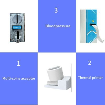 Hospital and Pharmacy Coin-Operated Human Scale with LED/LCD Display 200kg Capacity