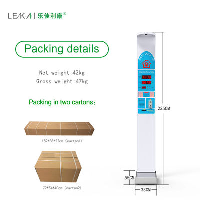 AC100-240V Medical Electronic Height Weight BMI Machine for Ultrasonic Measurement